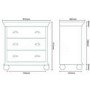 1280mm Floor Standing Storage Unit Cream - Valencia