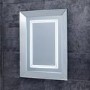 700mm Wall Hung Portrait Mirror - Illuminated LED Glass Mirror - Concavo Range