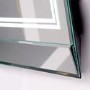 700mm Wall Hung Portrait Mirror - Illuminated LED Glass Mirror - Concavo Range