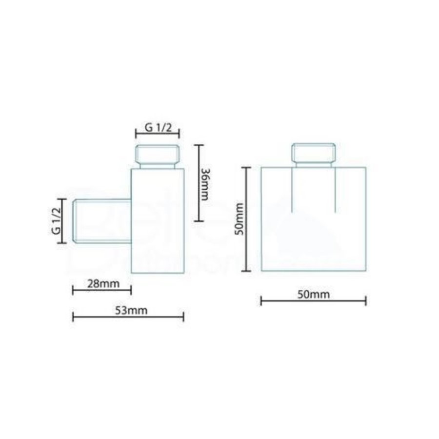 Square Shower Outlet