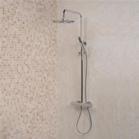 Minimalist Deluxe Star Riser Slide Shower Rail Kit With Valve 
