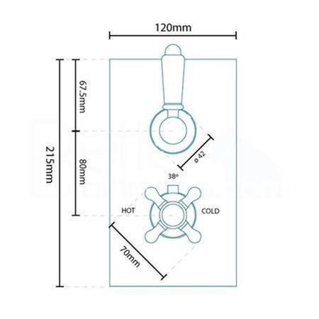 Traditional Concealed Dual Control Shower Valve