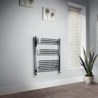Beta Heat 760 x 500mm Straight Chrome Heated Towel Rail