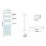 Beta Heat 1700 x 500mm Straight Chrome Heated Towel Rail