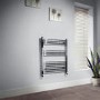 Beta Heat 760 x 600mm Straight Chrome Heated Towel Rail