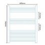 Beta Heat 760 x 600mm Straight Chrome Heated Towel Rail
