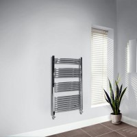 Beta Heat 1150 x 600mm Curved Chrome Heated Towel Rail
