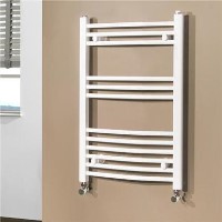 Beta Heat 760 x 500mm Straight White Heated Towel Rail