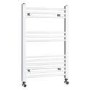 Beta Heat 760 x 500mm Straight White Heated Towel Rail