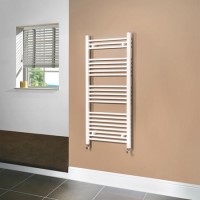 Beta Heat 1150 x 500mm Straight White Heated Towel Rail Beta Heat 1150 x 500mm Straight White Heated Towel Rail