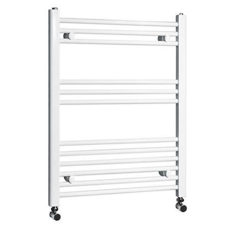 Beta Heat 760 x 600mm Straight White Heated Towel Rail