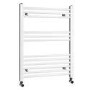 Beta Heat 760 x 600mm Straight White Heated Towel Rail