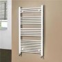 Beta Heat 1150 x 600mm Straight White Heated Towel Rail