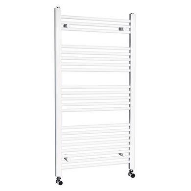 Beta Heat 1150 x 600mm Straight White Heated Towel Rail