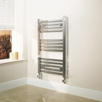 Beta Heat Square Chrome Heated Towel Rail Radiator - 800 x 450mm 