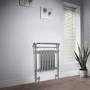 Knightsbridge Chrome Traditional Towel Rail Radiator - 963 x 673mm