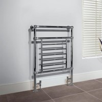 Belgravia Chrome Traditional Bathroom Towel Rail Radiator - 963 x 673mm