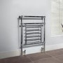 Belgravia Chrome Traditional Bathroom Towel Rail Radiator - 963 x 673mm