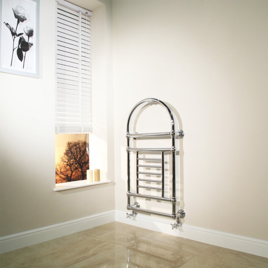 Mayfair Wall Hung Traditional Towel Rail Radiator 1000 x 500mm