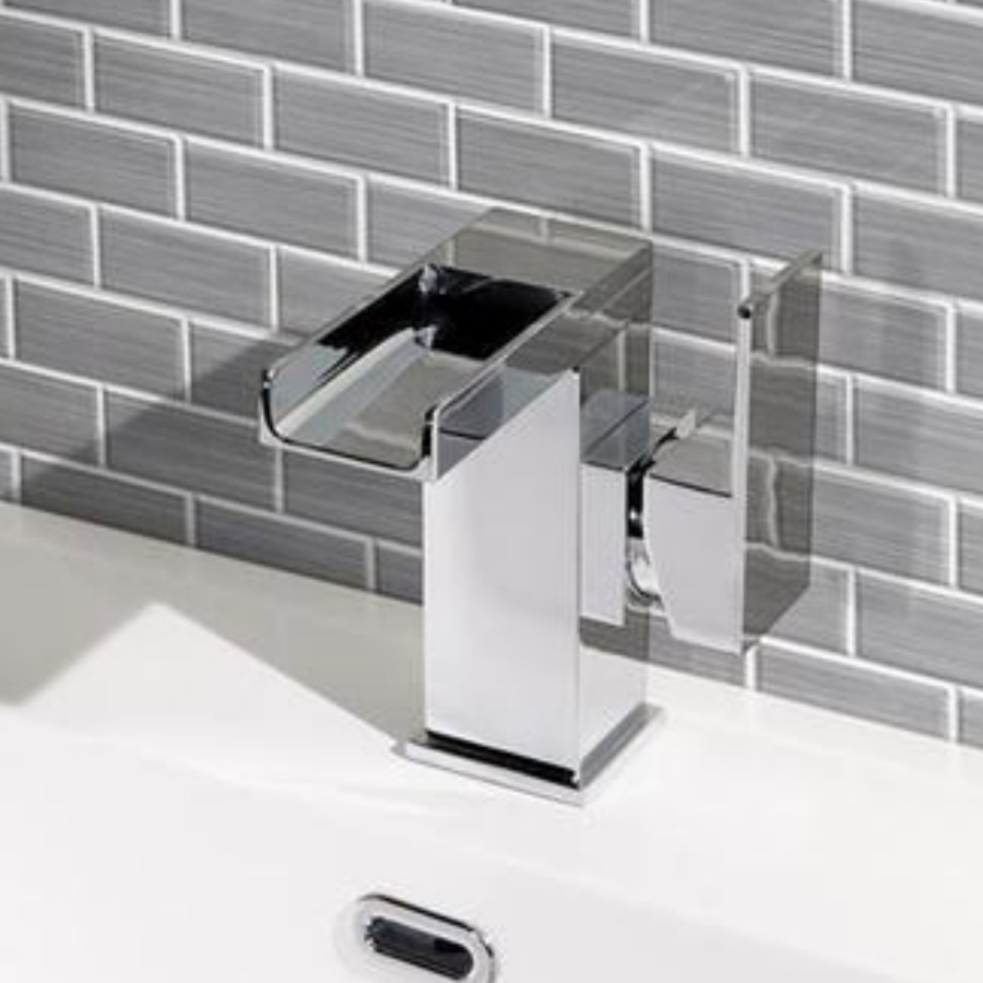 Waterfall Side Lever Basin Mixer Tap - Quadra Range