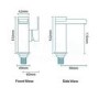 Waterfall Side Lever Basin Mixer Tap - Quadra Range