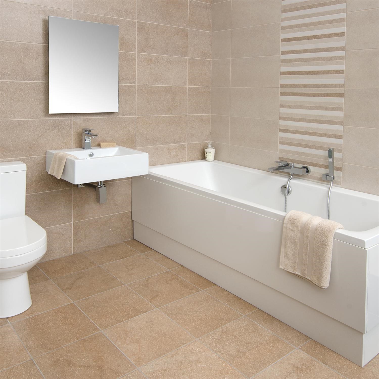 Bucsy Beige Linea Wall Tile Better Bathrooms Bucsy Beige Linea Wall Tile Better Bathrooms