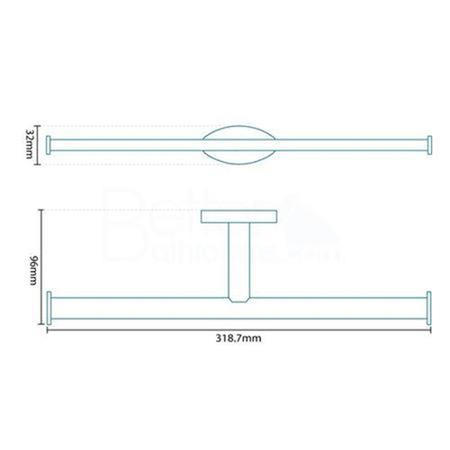 GRADE A1 - Polar Double Toilet Paper Holder