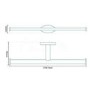 GRADE A1 - Polar Double Toilet Paper Holder