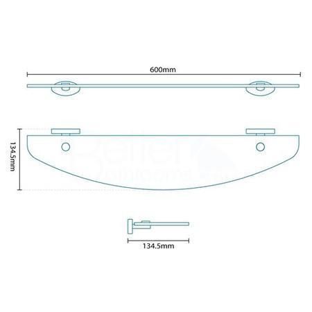 Polar Glass Shelf