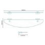 Polar Glass Shelf
