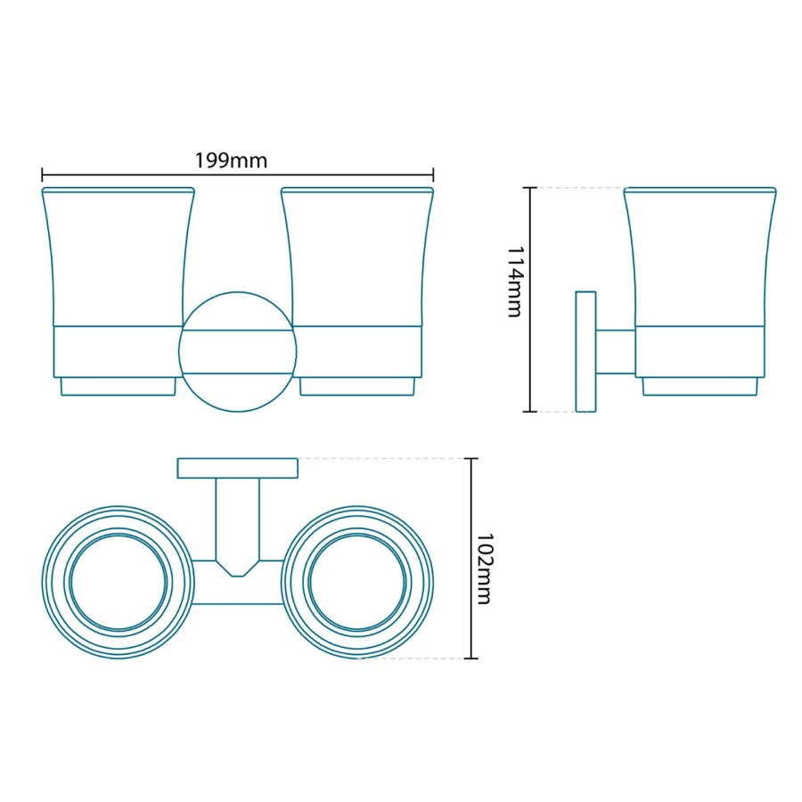 Classic Double Tumbler & Holder