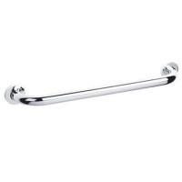 Solid Brass Chrome Straight Grab Rail 450mm Solid Brass Chrome Straight Grab Rail 450mm