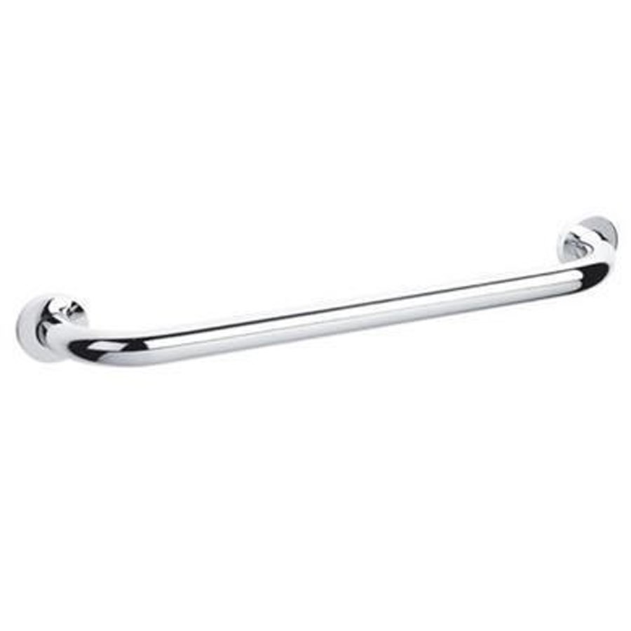 Solid Brass Chrome Straight Grab Rail 450mm