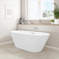 GRADE A1 - Freestanding Double Ended Bath 1500 x 680mm - Bari GRADE A1 - Freestanding Double Ended Bath 1500 x 680mm - Bari