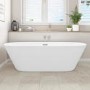 GRADE A1 - Freestanding Double Ended Bath 1500 x 680mm - Bari
