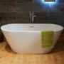 GRADE A2 - Bari Round Double Ended Freestanding Bath - 1500 x 700mm