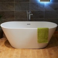 GRADE A2 - Bari Round Double Ended Freestanding Bath - 1500 x 700mm