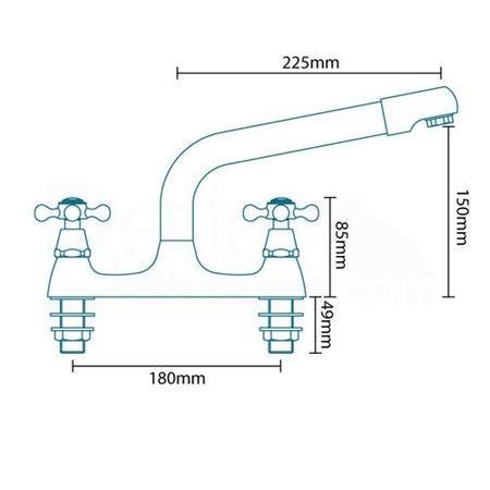 Mostar Kitchen Mixer Tap