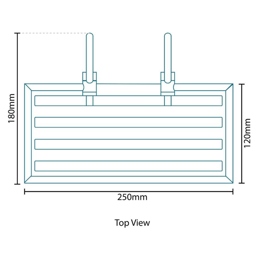 Cromo Two Shelf Hanging Shower Basket
