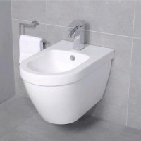 Aurora Round Wall Hung Bidet One Tap Hole Aurora Round Wall Hung Bidet One Tap Hole