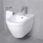 Aurora Round Wall Hung Bidet One Tap Hole