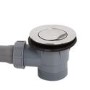 Push Button Bath Waste & Overflow - Chrome