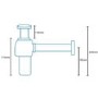 Round Traditional Bottle Trap - Chrome