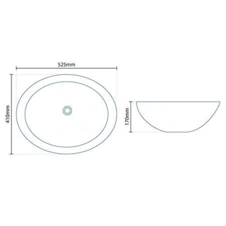 Oval Countertop Basin