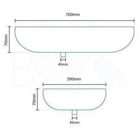 Rio 700mm Countertop Basin