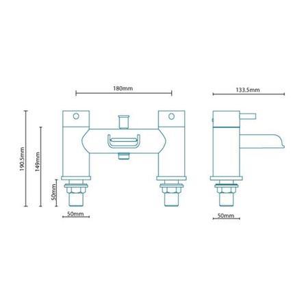 Linn Waterfall Bath Shower Mixer