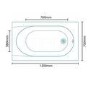 Impressions Compact 1200 x 700 Single Ended Bath