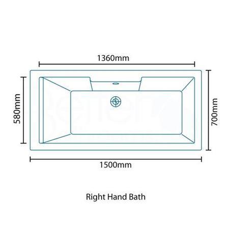 Tabor&trade; 1500 x 700 Bath
