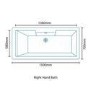 Tabor&trade; 1500 x 700 Bath