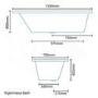 Tabor&trade; 1500 x 700 Bath